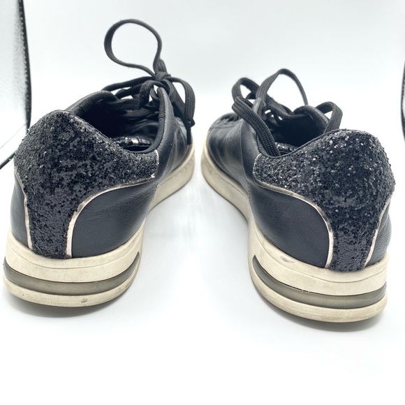 Women’s GEOX Respira Leather Black Sneakers - White Soles- US:8 EU:38 Pre-Loved - Picture 16 of 16